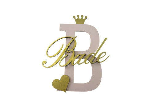 Ahşap Bebek ve Hastane Odası İsimli Kapı Süsü